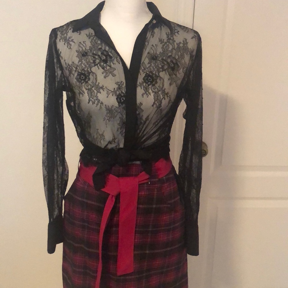 Bundle Black see through top . Nike skirt